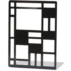 FUIENKO 1 Paire De Serre-livres En Métal De Style Simple, Décoration Ajourée, Support De Livre De Bureau, Bouchon De Livre Antidérapant Noir Pour Bureau, Maison, école 9 FUIENKO 1 Paire De Serre-livres En Métal De Style Simple, Décoration Ajourée, Support De Livre De Bureau, Bouchon De Livre Antidérapant Noir Pour Bureau, Maison, école -Petit rangement Soldes Magasin 68247635 3