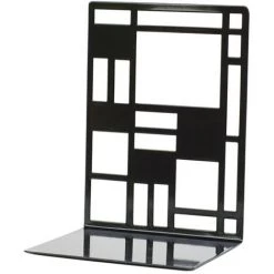 FUIENKO 1 Paire De Serre-livres En Métal De Style Simple, Décoration Ajourée, Support De Livre De Bureau, Bouchon De Livre Antidérapant Noir Pour Bureau, Maison, école 10 FUIENKO 1 Paire De Serre-livres En Métal De Style Simple, Décoration Ajourée, Support De Livre De Bureau, Bouchon De Livre Antidérapant Noir Pour Bureau, Maison, école -Petit rangement Soldes Magasin 68247635 4