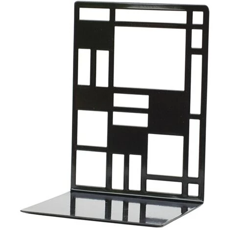 FUIENKO 1 Paire De Serre-livres En Métal De Style Simple, Décoration Ajourée, Support De Livre De Bureau, Bouchon De Livre Antidérapant Noir Pour Bureau, Maison, école 6 FUIENKO 1 Paire De Serre-livres En Métal De Style Simple, Décoration Ajourée, Support De Livre De Bureau, Bouchon De Livre Antidérapant Noir Pour Bureau, Maison, école – Image 4