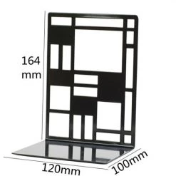 FUIENKO 1 Paire De Serre-livres En Métal De Style Simple, Décoration Ajourée, Support De Livre De Bureau, Bouchon De Livre Antidérapant Noir Pour Bureau, Maison, école 11 FUIENKO 1 Paire De Serre-livres En Métal De Style Simple, Décoration Ajourée, Support De Livre De Bureau, Bouchon De Livre Antidérapant Noir Pour Bureau, Maison, école -Petit rangement Soldes Magasin 68247635 5