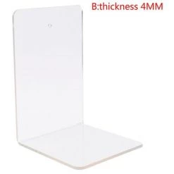 FUIENKO Support De Livre En Acrylique Transparent, Présentoir à Chevalets, étagère, Cadre Photo, Organisateur, Vaisselle, Accessoires De Papeterie,4mm