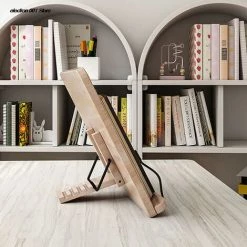 FUIENKO Support De Livre Pliable En Bois, Repose-lecture Réglable, Pour Tablette, Cuisine, Salle D'étude, Bureau, 2022 9 FUIENKO Support De Livre Pliable En Bois, Repose-lecture Réglable, Pour Tablette, Cuisine, Salle D'étude, Bureau, 2022 -Petit rangement Soldes Magasin 68248340 3
