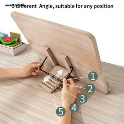 FUIENKO Support De Livre Pliable En Bois, Repose-lecture Réglable, Pour Tablette, Cuisine, Salle D'étude, Bureau, 2022 10 FUIENKO Support De Livre Pliable En Bois, Repose-lecture Réglable, Pour Tablette, Cuisine, Salle D'étude, Bureau, 2022 -Petit rangement Soldes Magasin 68248340 4