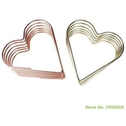 FUIENKO Porte-livre En Forme De Cœur Rétractable En Métal, Organisateur De Fichiers Et De Magazines, Support Pour Bureau, étagère à Livres,Rose Gold -Petit rangement Soldes Magasin 68248420 4