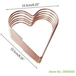 FUIENKO Porte-livre En Forme De Cœur Rétractable En Métal, Organisateur De Fichiers Et De Magazines, Support Pour Bureau, étagère à Livres,Rose Gold -Petit rangement Soldes Magasin 68248420 5