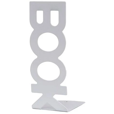 FUIENKO Lot De 2 Porte-livres Décoratifs En Métal, Organiseur De Fichiers Pour Magazines De Bureau,White 5 FUIENKO Lot De 2 Porte-livres Décoratifs En Métal, Organiseur De Fichiers Pour Magazines De Bureau,White – Image 3