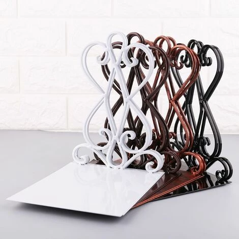 FUIENKO Serre-livres Métalliques Portables, 1 Paire, Support De Livre, étagère De Bureau Pour Fournitures De Bureau à Domicile,01 4 FUIENKO Serre-livres Métalliques Portables, 1 Paire, Support De Livre, étagère De Bureau Pour Fournitures De Bureau à Domicile,01 – Image 2