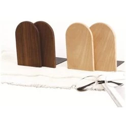 FUIENKO Serre-livres Minimaliste De Style Japonais, En Bois, 1 Paire,Walnut Wood 13X8 -Petit rangement Soldes Magasin 68248861 5