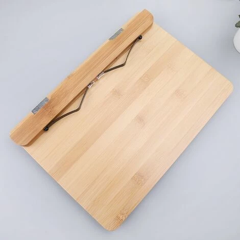 FUIENKO Porte-livre De Lecture En Bambou, Plateau Réglable, Pinces à Page, Pliable, Tablette, Livre De Cuisine, Portable, Robuste 7 FUIENKO Porte-livre De Lecture En Bambou, Plateau Réglable, Pinces à Page, Pliable, Tablette, Livre De Cuisine, Portable, Robuste – Image 5