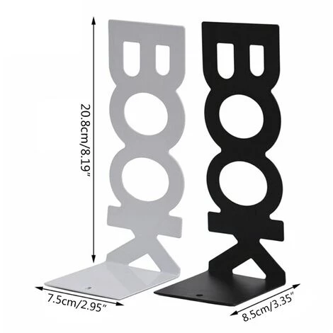 FUIENKO Porte-revues Décoratif Classique, 2 Pièces, Serre-livres Sur Pied élégant Avec 4 Tapis Antidérapants, Porte-livre Robuste,Black 4 FUIENKO Porte-revues Décoratif Classique, 2 Pièces, Serre-livres Sur Pied élégant Avec 4 Tapis Antidérapants, Porte-livre Robuste,Black – Image 2