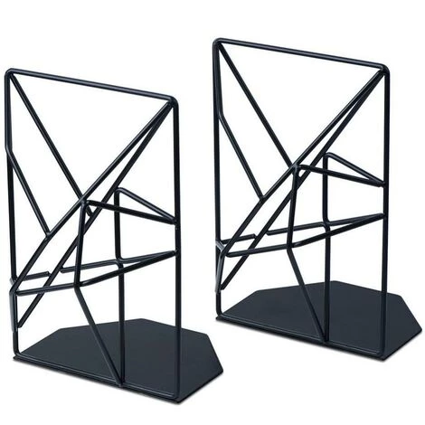 FUIENKO 1 Paire De Porte-livres En Métal, Support Pour Livres, Serre-livres, étagère De Bureau, Organisateur De Livres, Fournitures Scolaires Et De Bureau,Golden 7 FUIENKO 1 Paire De Porte-livres En Métal, Support Pour Livres, Serre-livres, étagère De Bureau, Organisateur De Livres, Fournitures Scolaires Et De Bureau,Golden – Image 5