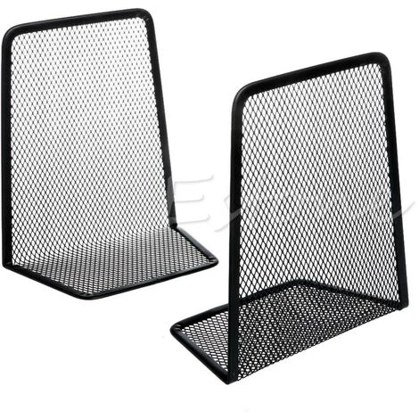 FUIENKO Organisateur De Bureau En Maille Métallique, 1 Paire, Porte-livre De Bureau à Domicile, Serre-livres, Noir,Black 4 FUIENKO Organisateur De Bureau En Maille Métallique, 1 Paire, Porte-livre De Bureau à Domicile, Serre-livres, Noir,Black – Image 2