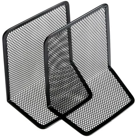 FUIENKO Organisateur De Bureau En Maille Métallique, 1 Paire, Porte-livre De Bureau à Domicile, Serre-livres, Noir,Black 7 FUIENKO Organisateur De Bureau En Maille Métallique, 1 Paire, Porte-livre De Bureau à Domicile, Serre-livres, Noir,Black – Image 5
