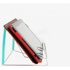 FUIENKO Support De Lecture Pliable à Angle Réglable, Base De Documents En Acier Inoxydable, Rangement Portable, Support De Livre Multifonction,Rose -Petit rangement Soldes Magasin 68249037 4