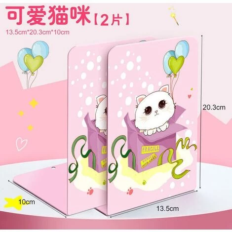 FUIENKO Support De Livre Licorne Et Chat En Métal, 2 Pièces/ensemble, Dessin Animé, Serre-livre De Lecture, étagère,2pcs 3 FUIENKO Support De Livre Licorne Et Chat En Métal, 2 Pièces/ensemble, Dessin Animé, Serre-livre De Lecture, étagère,2pcs