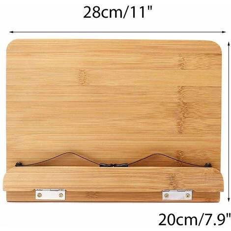 FUIENKO Plateau Support De Livre Réglable, Panneau En Bois Pour Poser Les Livres à La Cuisine Avec Trombone Et Marque-page, Stand De Livre Léger Et Transportable,wooden,Australie 6 FUIENKO Plateau Support De Livre Réglable, Panneau En Bois Pour Poser Les Livres à La Cuisine Avec Trombone Et Marque-page, Stand De Livre Léger Et Transportable,wooden,Australie – Image 4