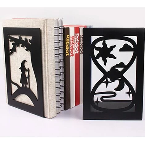 FUIENKO Serre-livres En Métal Creux, Support De Livre Créatif, Design De Motif De Forêt, Cadeau Créatif Décoratif, HX6A,E 4 FUIENKO Serre-livres En Métal Creux, Support De Livre Créatif, Design De Motif De Forêt, Cadeau Créatif Décoratif, HX6A,E – Image 2