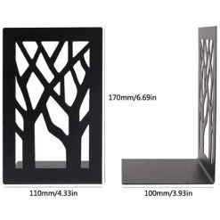 FUIENKO Serre-livres En Métal Creux, Support De Livre Créatif, Design De Motif De Forêt, Cadeau Créatif Décoratif, HX6A,E 9 FUIENKO Serre-livres En Métal Creux, Support De Livre Créatif, Design De Motif De Forêt, Cadeau Créatif Décoratif, HX6A,E -Petit rangement Soldes Magasin 68249251 3