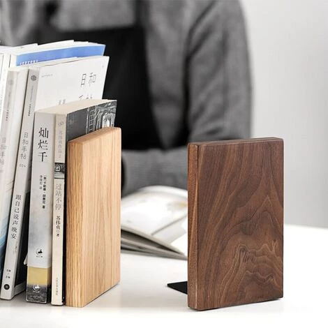 FUIENKO Nouveau Support De Livre En Bois Naturel Antidérapant, Serre-livres, Fin De Livre, étagère Pour étudiants, 2022,(thickness 9mm) 5 FUIENKO Nouveau Support De Livre En Bois Naturel Antidérapant, Serre-livres, Fin De Livre, étagère Pour étudiants, 2022,(thickness 9mm) – Image 3