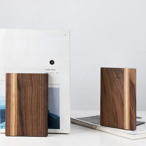 FUIENKO Nouveau Support De Livre En Bois Naturel Antidérapant, Serre-livres, Fin De Livre, étagère Pour étudiants, 2022,(thickness 9mm) 7 FUIENKO Nouveau Support De Livre En Bois Naturel Antidérapant, Serre-livres, Fin De Livre, étagère Pour étudiants, 2022,(thickness 9mm) – Image 5