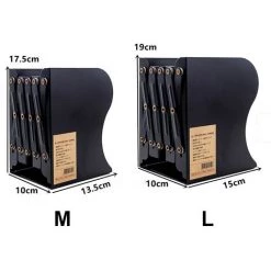 FUIENKO Serre-livres Rétractables Pour étagères, Support De Livre Réglable, étagère De Bureau, Organisateur De Documents Magazines, Accessoires De Bureau,Black S,CHINA -Petit rangement Soldes Magasin 68249400 5