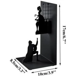 FUIENKO Serre-livres En Fer Antidérapant, Support De Livre De Lecture Rétro, Bouchons Pour étagères, Décor De Table De Bureau, Maison,B 11 FUIENKO Serre-livres En Fer Antidérapant, Support De Livre De Lecture Rétro, Bouchons Pour étagères, Décor De Table De Bureau, Maison,B -Petit rangement Soldes Magasin 68249521 5