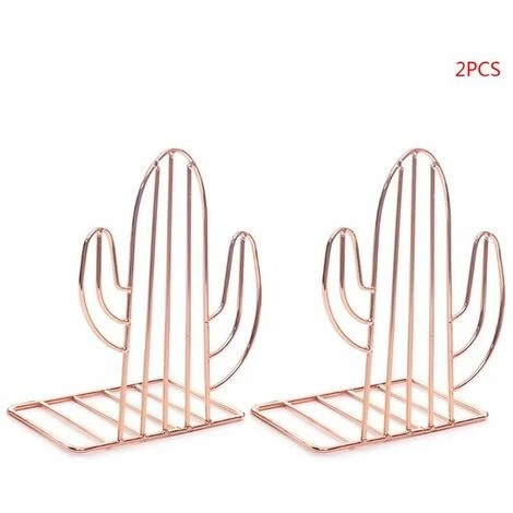 FUIENKO Support De Livre Créatif En Métal De Forme Cactus, Organisateur De Bureau, étagère Pour Rangement De Documents, 2 Pièces/paire,RGD 3 FUIENKO Support De Livre Créatif En Métal De Forme Cactus, Organisateur De Bureau, étagère Pour Rangement De Documents, 2 Pièces/paire,RGD