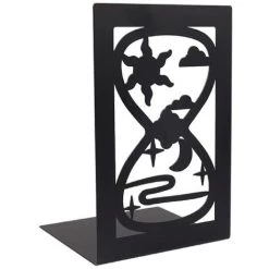 FUIENKO Bouchons De Livres En Métal, Design Artistique Créatif, Organisateur De Livres En Métal Exquis, Cadeaux D'anniversaire Créatifs, Organisateurs De Bureau,Hourglass