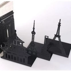 FUIENKO Serre-livres Tour Eiffel Ajourés, 1 Ensemble, Serre-livres Créatifs En Métal, Motifs Marquants, Design, Décoration Pour La Maison Ou Le Bureau, HX6A,F 10 FUIENKO Serre-livres Tour Eiffel Ajourés, 1 Ensemble, Serre-livres Créatifs En Métal, Motifs Marquants, Design, Décoration Pour La Maison Ou Le Bureau, HX6A,F -Petit rangement Soldes Magasin 68249864 4