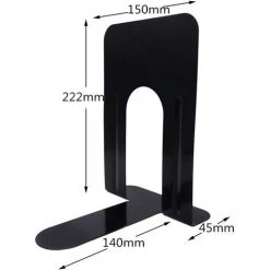 FUIENKO Serre-livres En Acrylique Noir En Forme De L, Organisateur De Bureau, Porte-livre De Bureau, Accessoires De Papeterie Scolaire Et De Bureau,black Pair -Petit rangement Soldes Magasin 68249889 4