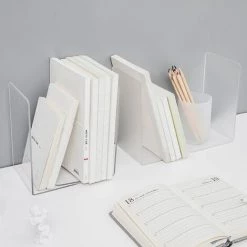 FUIENKO Organisateur De Livres De Bureau En Forme De L, Porte-livre De Bureau, Accessoires De Papeterie Scolaire, Support De Livres,Transparent 8 FUIENKO Organisateur De Livres De Bureau En Forme De L, Porte-livre De Bureau, Accessoires De Papeterie Scolaire, Support De Livres,Transparent -Petit rangement Soldes Magasin 68249952 2