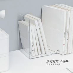 FUIENKO Organisateur De Livres De Bureau En Forme De L, Porte-livre De Bureau, Accessoires De Papeterie Scolaire, Support De Livres,Transparent 10 FUIENKO Organisateur De Livres De Bureau En Forme De L, Porte-livre De Bureau, Accessoires De Papeterie Scolaire, Support De Livres,Transparent -Petit rangement Soldes Magasin 68249952 4
