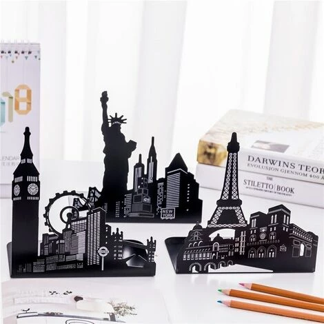 FUIENKO Support De Livre En Métal, Statue De La Grande Roue Eiffel, Serre-livres En Forme De Grande Roue, Multifonctionnel, Bouchons De Livre, Organisateur De Livres,01 4 FUIENKO Support De Livre En Métal, Statue De La Grande Roue Eiffel, Serre-livres En Forme De Grande Roue, Multifonctionnel, Bouchons De Livre, Organisateur De Livres,01 – Image 2