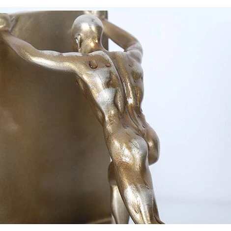 FUIENKO Serre-livres Décoratifs En Résine, 1 Paire, Support De Livre à Pousser Golden Man, Ornement De Bouchon De Livre, Artisanat Pour Armoire De Maison 7 FUIENKO Serre-livres Décoratifs En Résine, 1 Paire, Support De Livre à Pousser Golden Man, Ornement De Bouchon De Livre, Artisanat Pour Armoire De Maison – Image 5