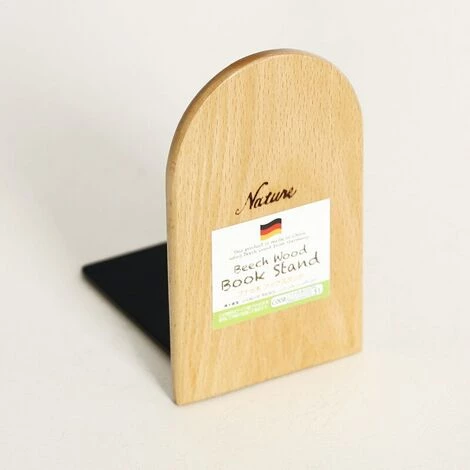 FUIENKO Porte-livre Antidérapant En Bois Naturel, Nouveau Support Pour Livres, Produits De Bureau,Round Head,États-unis 5 FUIENKO Porte-livre Antidérapant En Bois Naturel, Nouveau Support Pour Livres, Produits De Bureau,Round Head,États-unis – Image 3