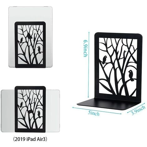 FUIENKO Extrémités De Livre, Extrémités De Livre Pour étagères, Serre-livres Décoratifs Pour Livres, Serre-livres Pour L'école, La Maison Ou Le Bureau (noir, 1 Paire),Black 7 FUIENKO Extrémités De Livre, Extrémités De Livre Pour étagères, Serre-livres Décoratifs Pour Livres, Serre-livres Pour L'école, La Maison Ou Le Bureau (noir, 1 Paire),Black – Image 5