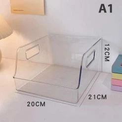 FUIENKO Étagère à Livres En Acrylique Transparent, étagère De Bureau, Organisateur De Serre-livres, Support De Rangement De Papeterie Pour étudiant, Support De Livre Et De Magazine,A1