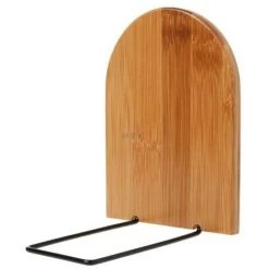 FUIENKO Organisateur Et Serre-livres Naturel En Bamboo De Bureau Pour Maison, Support étagère, Bibliothèque,,L