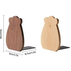 FUIENKO Support Antidérapant En Bois Pour Serre-livres, Petit Ours, Pour Livres Lourds, Décorations De Bureau K1KF,as The Shown 10 FUIENKO Support Antidérapant En Bois Pour Serre-livres, Petit Ours, Pour Livres Lourds, Décorations De Bureau K1KF,as The Shown -Petit rangement Soldes Magasin 68250404 4