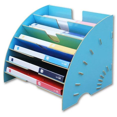 FUIENKO Étagère à Livres En Bois Multi-niveaux, étagère De Bureau Pour Boîte De Rangement De Bureau A4 Porte-fichiers, étagère De Rangement Pour Fournitures De Bureau,Beign 4 FUIENKO Étagère à Livres En Bois Multi-niveaux, étagère De Bureau Pour Boîte De Rangement De Bureau A4 Porte-fichiers, étagère De Rangement Pour Fournitures De Bureau,Beign – Image 2