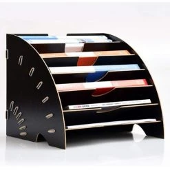 FUIENKO Étagère à Livres En Bois Multi-niveaux, étagère De Bureau Pour Boîte De Rangement De Bureau A4 Porte-fichiers, étagère De Rangement Pour Fournitures De Bureau,Beign 10 FUIENKO Étagère à Livres En Bois Multi-niveaux, étagère De Bureau Pour Boîte De Rangement De Bureau A4 Porte-fichiers, étagère De Rangement Pour Fournitures De Bureau,Beign -Petit rangement Soldes Magasin 68250462 4