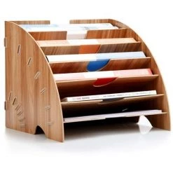 FUIENKO Étagère à Livres En Bois Multi-niveaux, étagère De Bureau Pour Boîte De Rangement De Bureau A4 Porte-fichiers, étagère De Rangement Pour Fournitures De Bureau,Beign 11 FUIENKO Étagère à Livres En Bois Multi-niveaux, étagère De Bureau Pour Boîte De Rangement De Bureau A4 Porte-fichiers, étagère De Rangement Pour Fournitures De Bureau,Beign -Petit rangement Soldes Magasin 68250462 5