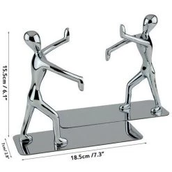 FUIENKO Kung Fu – étagère à Livres En Métal, Support à Pince Pour Livres, Pour L'école, La Bibliothèque, Le Bureau, Fournitures D'organisation -Petit rangement Soldes Magasin 68250490 2