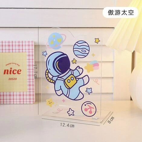 FUIENKO Kawaii – étagère à Livres En Acrylique, Support De Rangement De Bureau Transparent, Pour Livres, Accessoires Créatifs,H 3 FUIENKO Kawaii – étagère à Livres En Acrylique, Support De Rangement De Bureau Transparent, Pour Livres, Accessoires Créatifs,H