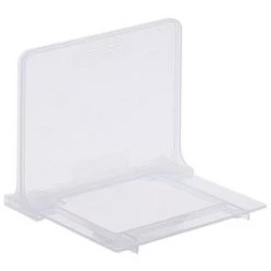 FUIENKO Porte-livre Antidérapant En Plastique Pour Bureau, 1 Pièce, Serre-livres Réglables Pour étagères, Bouchon De Livre En Plastique Pour Livre, Films, Vidéo, Cosmétique,Transparent(1PC)