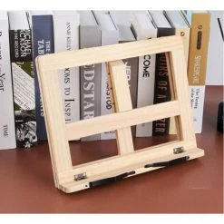 FUIENKO Support D'étagère En Bois, Cadre De Lecture Ou Tablette PC, également Pupitre Pour Chevalet De Dessin, Serre-livres De Table Pour Livre Ou Papeterie,,Type 2 -Petit rangement Soldes Magasin 68250812 5