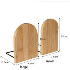 FUIENKO Support De Livre En Bambou, Rangement De Bureau Simple Et Créatif, Organisateur De Bureau Pour étudiants, Serre-livres, étagère Adaptée à La Chambre à Coucher,Large Single -Petit rangement Soldes Magasin 68250815 5