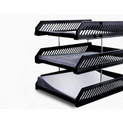 FUIENKO Support De Bureau Pour Documents, Plateau En Plastique, Support De Rangement Pour Livres Magzine, Organisateur De Fichiers, étagère,C -Petit rangement Soldes Magasin 68250822 5