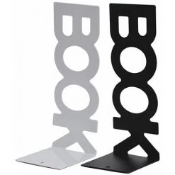 FUIENKO Paire De Serre-livres Pour Bibliothèque, Support De Livre D'école, Déflecteur De Livres, De Lettres, étagère De Bureau, 208x75x85mm, 1 Paire,WHITE