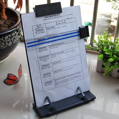 FUIENKO Support De Documents En Métal Réglable Pour Ordinateur, Support De Livre, Cadre De Lecture Et De Frappe, Serre-livres, étagère De Recettes, Organisateur Pliable 5 FUIENKO Support De Documents En Métal Réglable Pour Ordinateur, Support De Livre, Cadre De Lecture Et De Frappe, Serre-livres, étagère De Recettes, Organisateur Pliable – Image 3